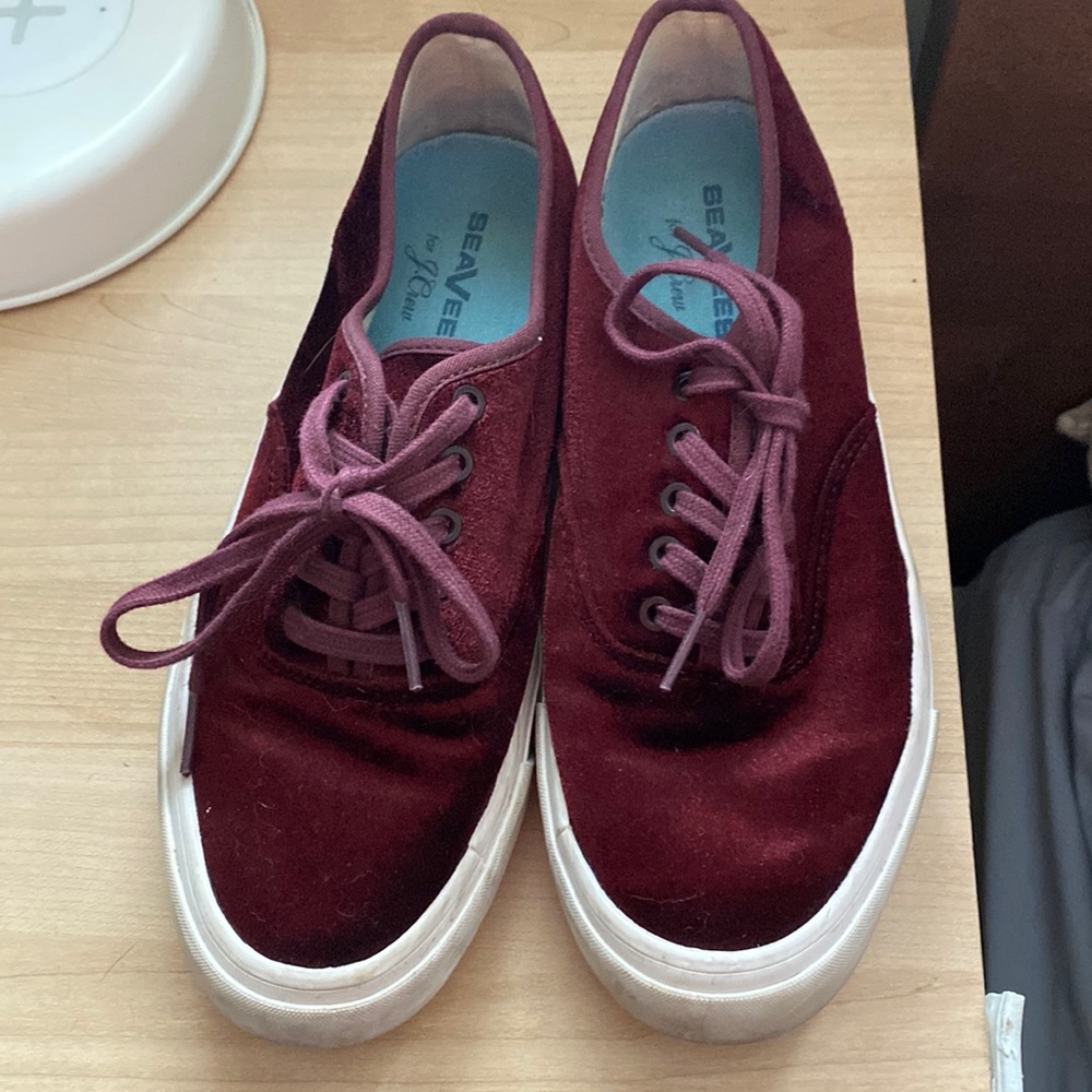 JCREW velvet seavees